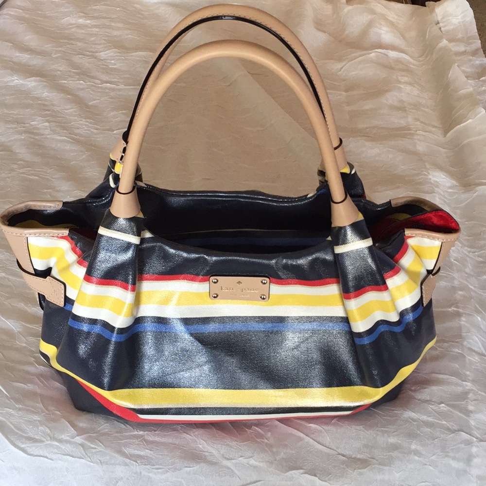 Kate Spade “Stevie” Striped Bag